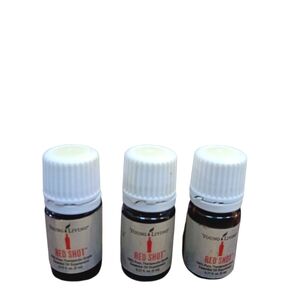 Lot Of 3 Young Living Red Shot Essential Oils (New) 5ml Each